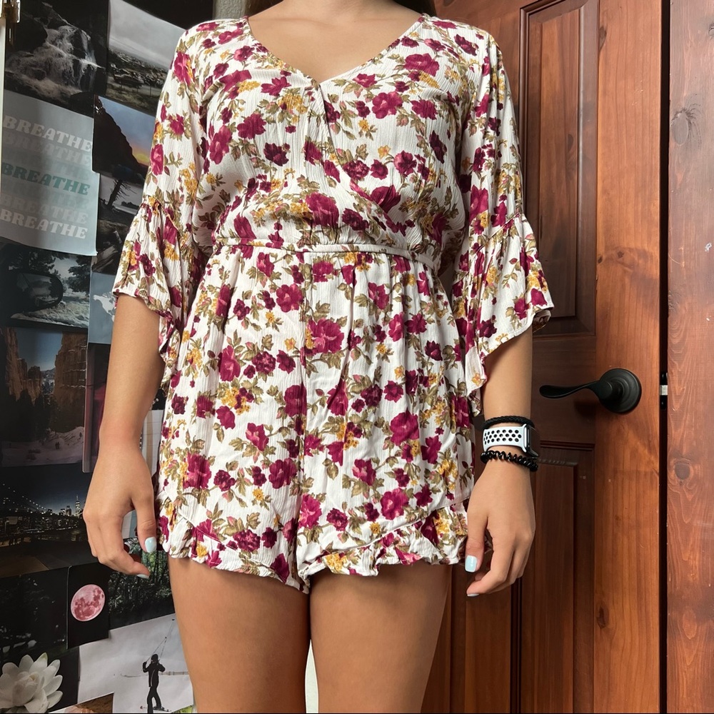 American Eagle Bell Sleeve Romper